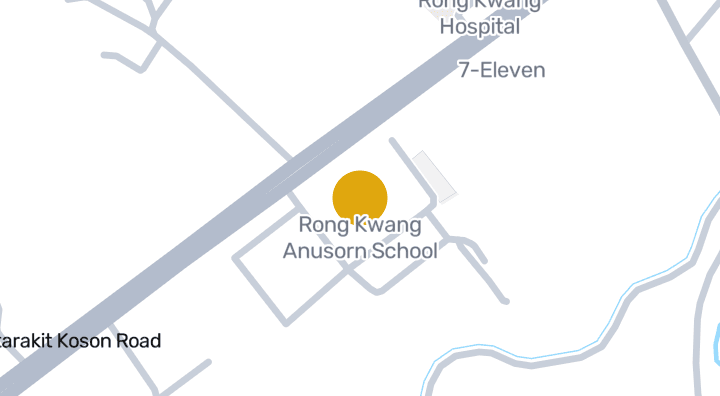 แผนที่แสดงโรงเรียนร้องกวางอนุสรณ์