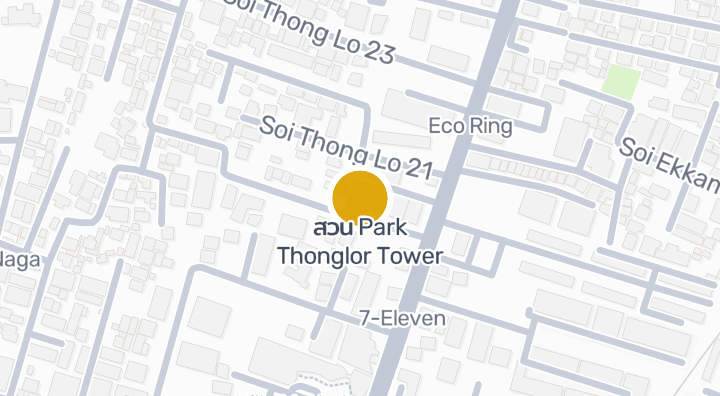 Map showing สวน Park Thonglor Tower