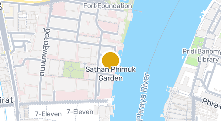 显示Sathan Phimuk Garden的地图