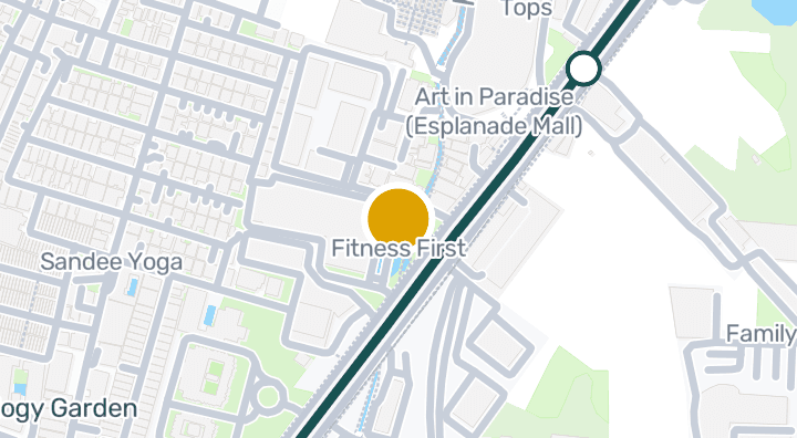 Map showing Fitness First