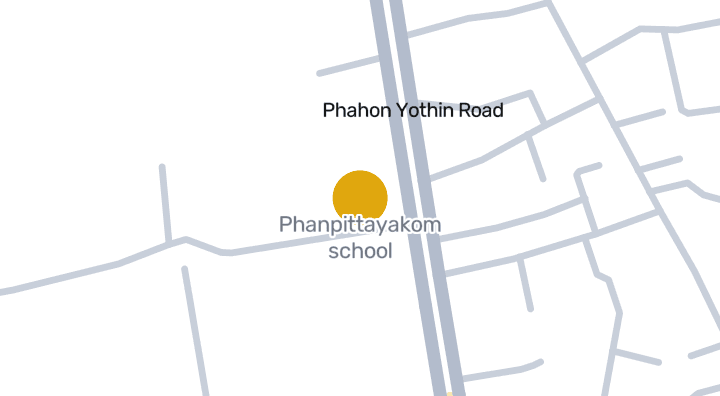Map showing Phanpittayakom school