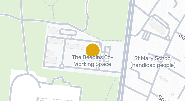 显示The Beegins Co-Working Space的地图