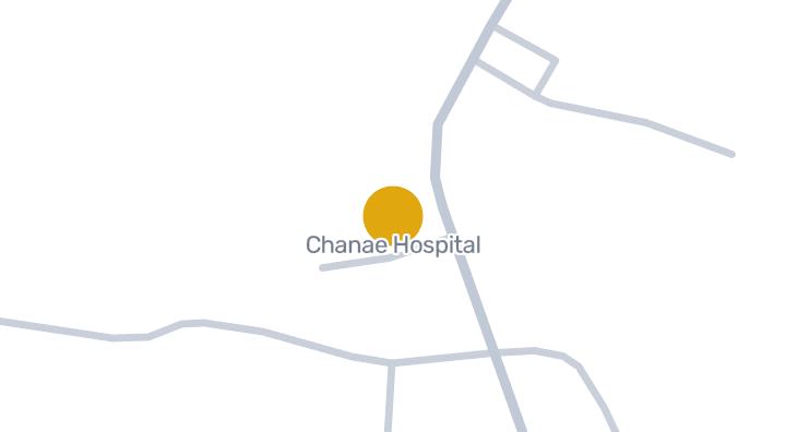 แผนที่แสดงโรงพยาบาลจะแนะ