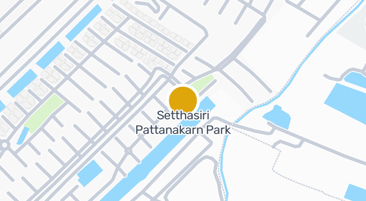 Map showing Setthasiri Pattanakarn Park