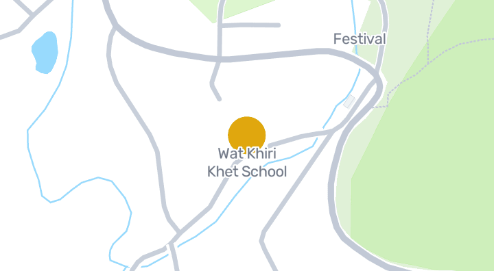 显示Wat Khiri Khet School的地图