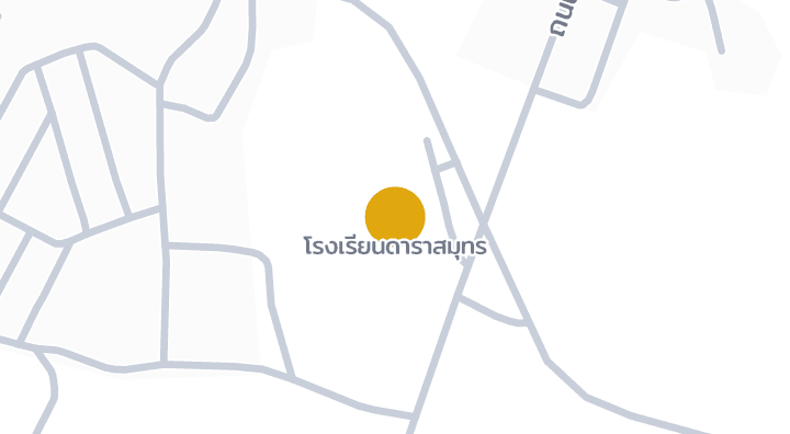 Map showing โรงเรียนดาราสมุทร