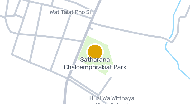 显示Satharana Chaloemphrakiat Park的地图