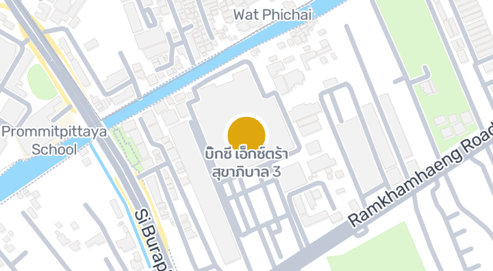 Map showing บิ๊กซี เอ็กซ์ตร้า สุขาภิบาล 3