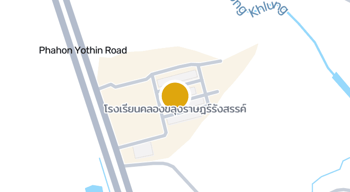 Map showing โรงเรียนคลองขลุงราษฎร์รังสรรค์