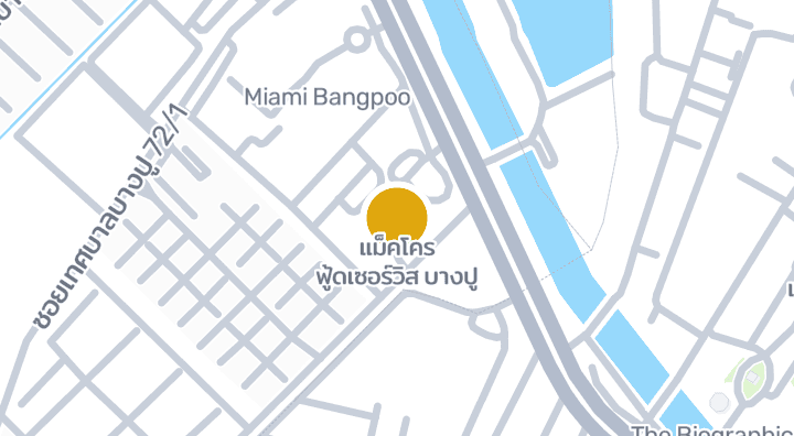 แม็คโคร ฟู้ดเซอร์วิส บางปู 위치 지도