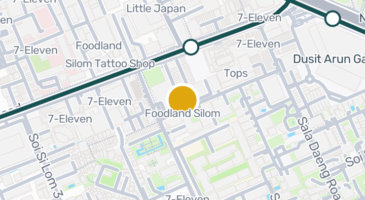 Map showing Foodland Silom