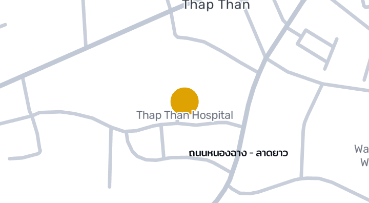 แผนที่แสดงโรงพยาบาลทัพทัน