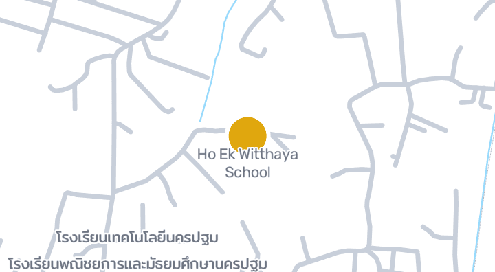Карта с Ho Ek Witthaya School