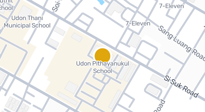 แผนที่แสดงโรงเรียนอุดรพิทยานุกูล