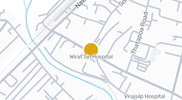 แผนที่แสดงWirat Sin Hospital