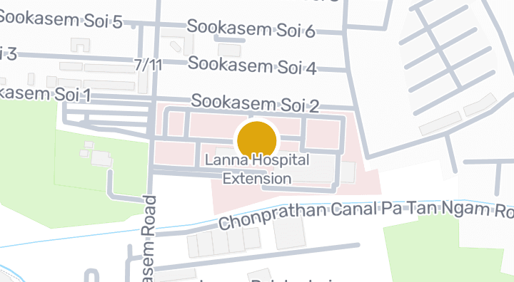 แผนที่แสดงLanna Hospital Extension