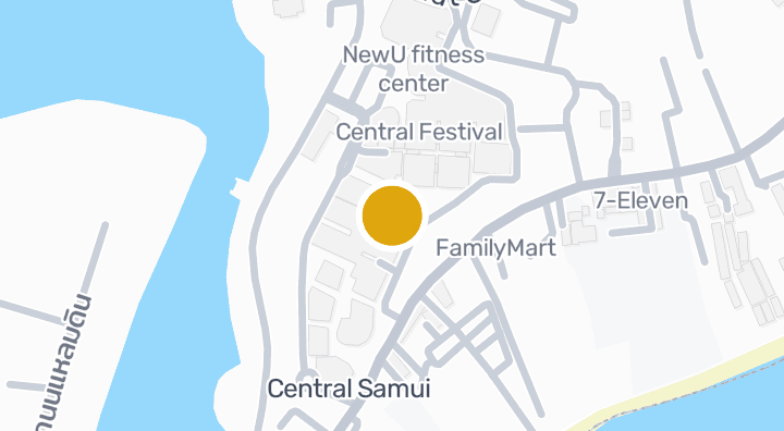 Central Festival Shopping Centreを示す地図