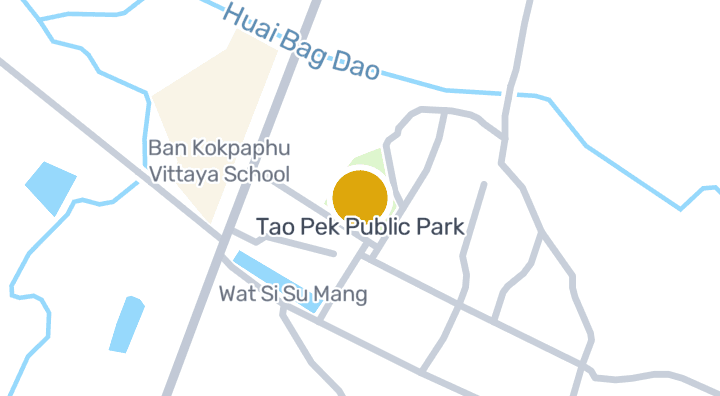 แผนที่แสดงสวนเต่าเพ็ก