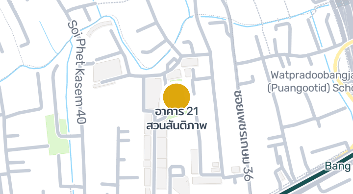 显示อาคาร 21 สวนสันติภาพ的地图