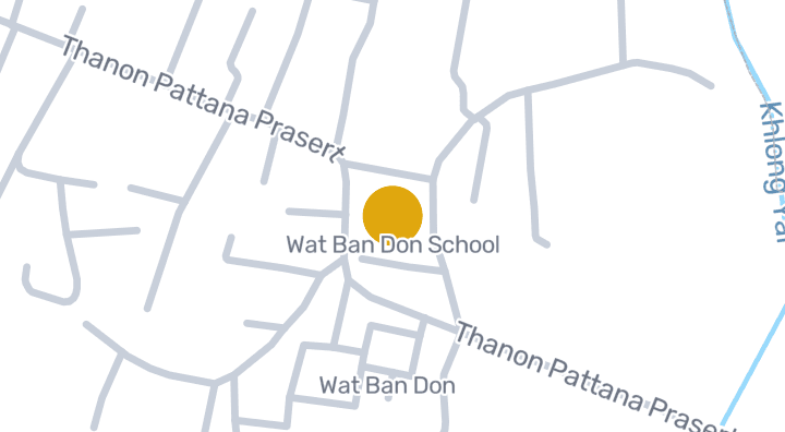 แผนที่แสดงโรงเรียนวัดบ้านดอน