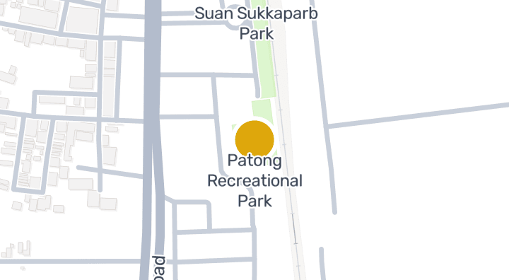 Map showing Patong Recreational Park