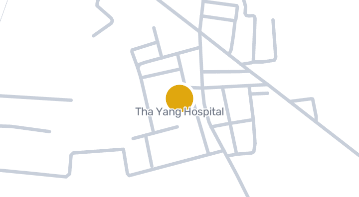 显示Tha Yang Hospital的地图