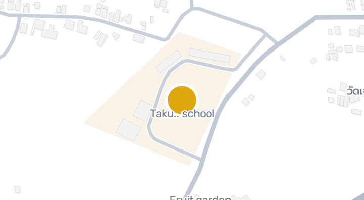 Map showing Taku.. school
