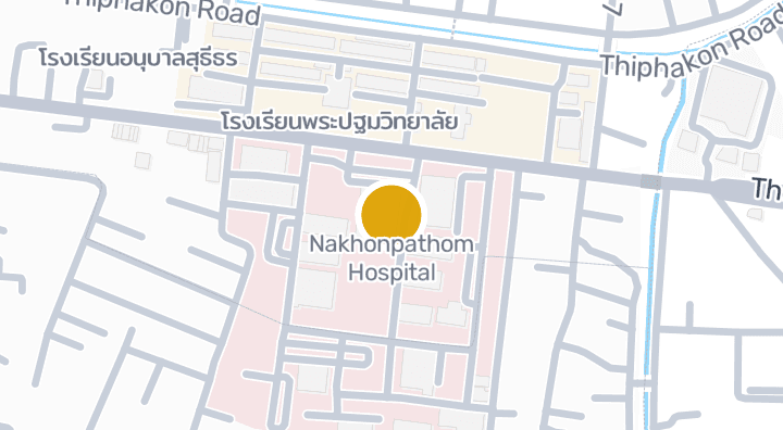 显示Nakhonpathom Hospital的地图