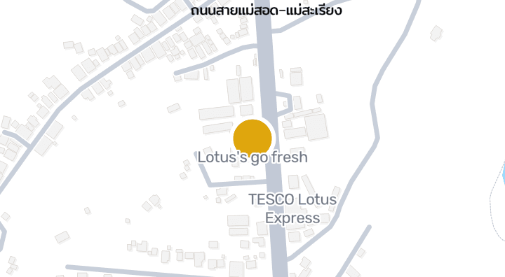 显示Lotus's go fresh的地图