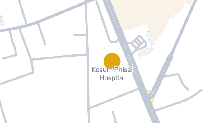 แผนที่แสดงโรงพยาบาลโกสุมพิสัย