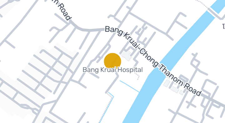 แผนที่แสดงโรงพยาบาลบางกรวย