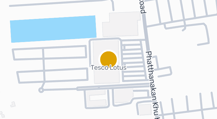 แผนที่แสดงTesco Lotus