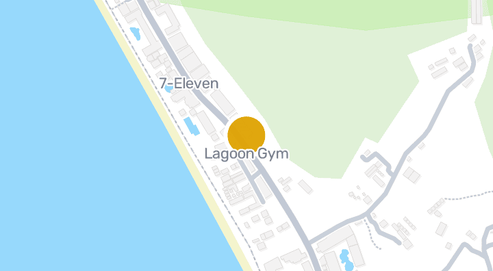 แผนที่แสดงLagoon Gym