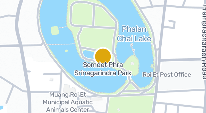 แผนที่แสดงสวนสมเด็จพระศรีนครินทร์