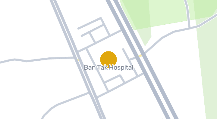 แผนที่แสดงโรงพยาบาลบ้านตาก