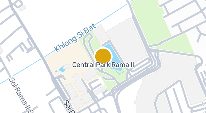 แผนที่แสดงเซ็นทรัลปาร์คพระราม 2