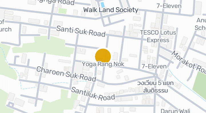 แผนที่แสดงYoga Rang Nok