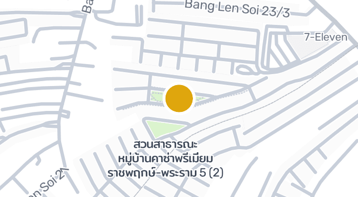 แผนที่แสดงสวนสาธารณะ หมู่บ้านคาซ่าพรีเมี่ยม ราชพฤกษ์-พระราม 5 (1)