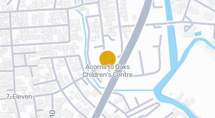 แผนที่แสดงAcorns to Oaks Children's Centre
