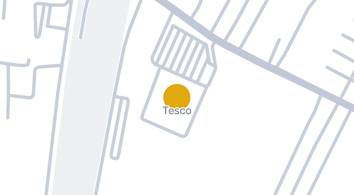 显示Tesco的地图