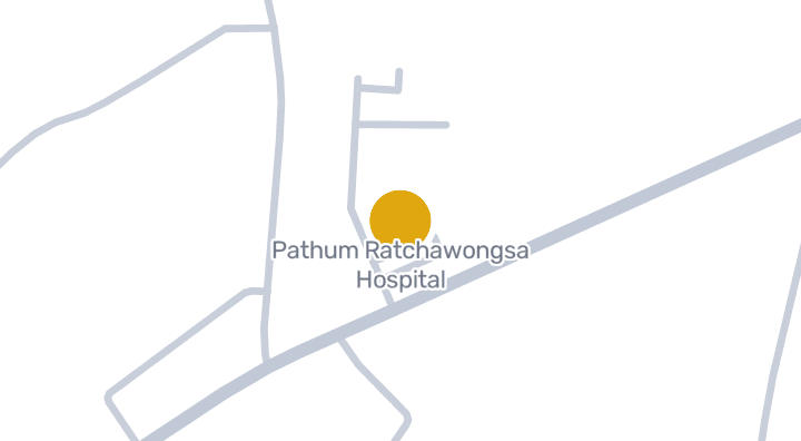 แผนที่แสดงPathum Ratchawongsa Hospital