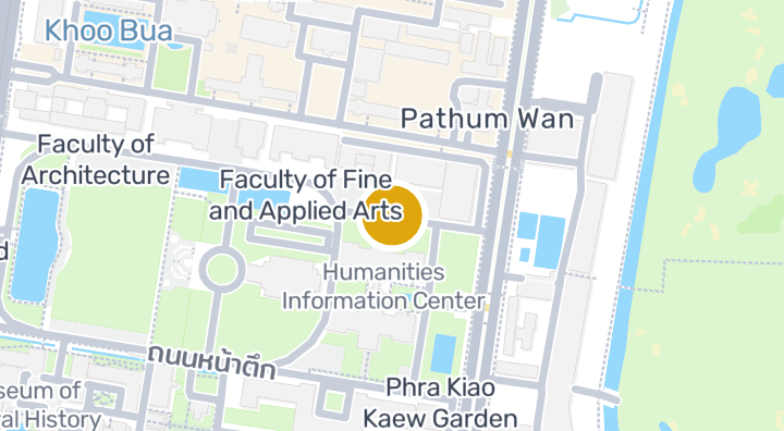 แผนที่แสดงคณะอักษรศาสตร์