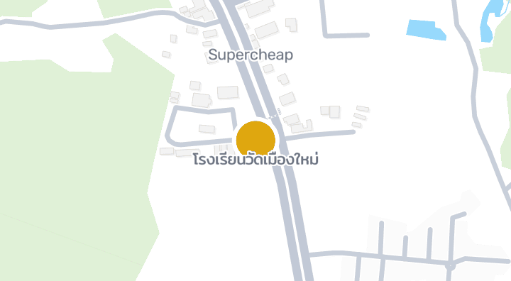 แผนที่แสดงโรงเรียนวัดเมืองใหม่