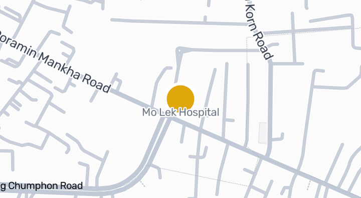 แผนที่แสดงโรงพยาบาลหมอเล็ก