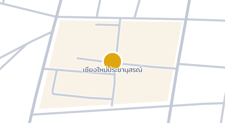 แผนที่แสดงเชียงใหม่ประชานุสรณ์