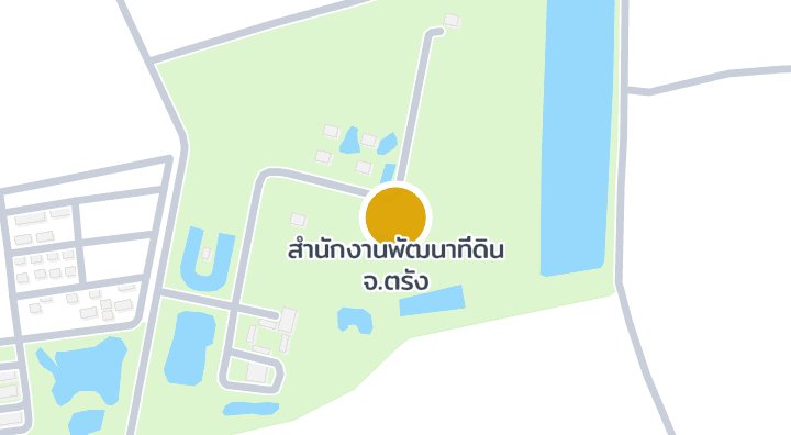 แผนที่แสดงสำนักงานพัฒนาที่ดิน จ.ตรัง