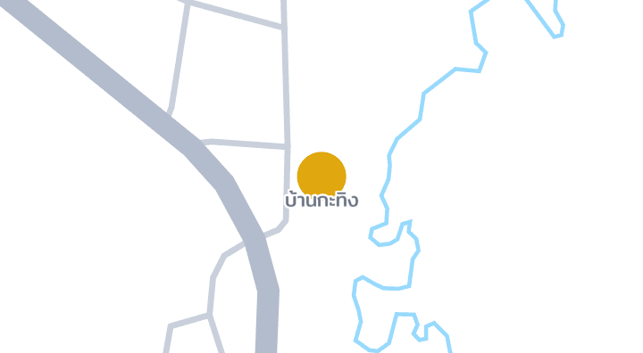 แผนที่แสดงบ้านกะทิง