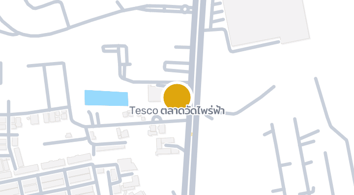 显示Tesco ตลาดวัดไพร่ฟ้า的地图