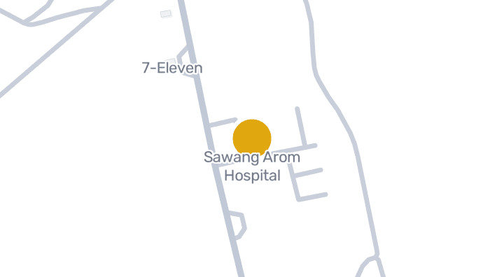 แผนที่แสดงโรงพยาบาลสว่างอารมณ์