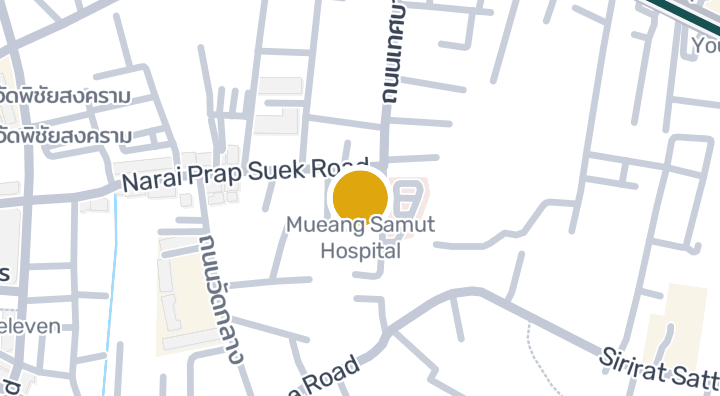 Mueang Samut Hospitalを示す地図